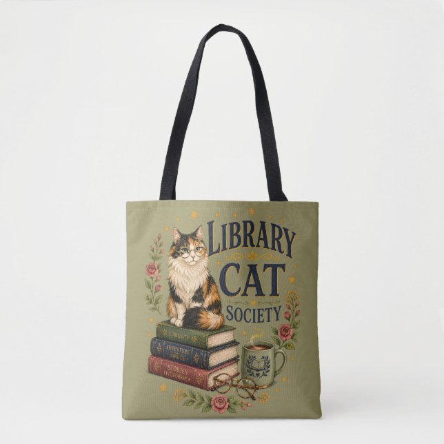Bibliothek Katzen Gesellschaft Buchliebende Dreifa (Vorderseite)