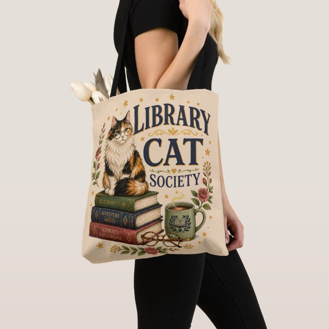 Bibliothek Katzen Gesellschaft Buchliebende Dreifa (Von Nahem)