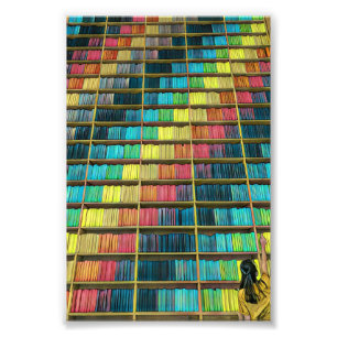 Bibliothek Liebhaber Geschenk Fotodruck