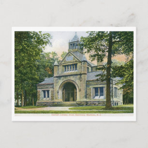 Bibliothek, Madison, New Jersey Vintage Postkarte