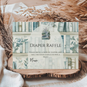 Bibliothek Neues Kapitel Blaues Buch Baby Shower W Begleitkarte