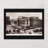 Bibliothek, New York City, c1910 Vintag