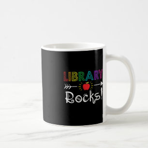 Bibliothek Rocks Lehrer Student Spaß zurück zur Sc Kaffeetasse