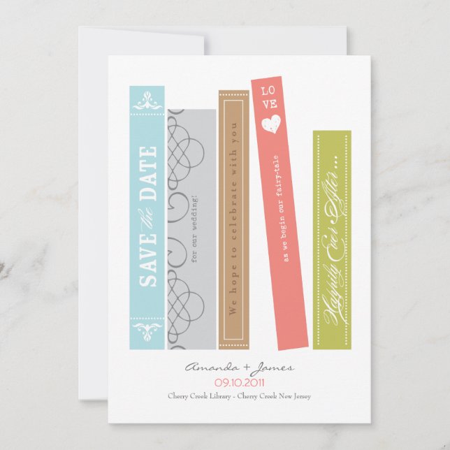 Bibliothek Save the Date (Vorderseite)