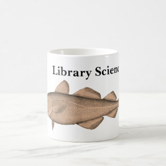 Bibliothek Sciencer mit der Kabeljau-Tasse Tasse