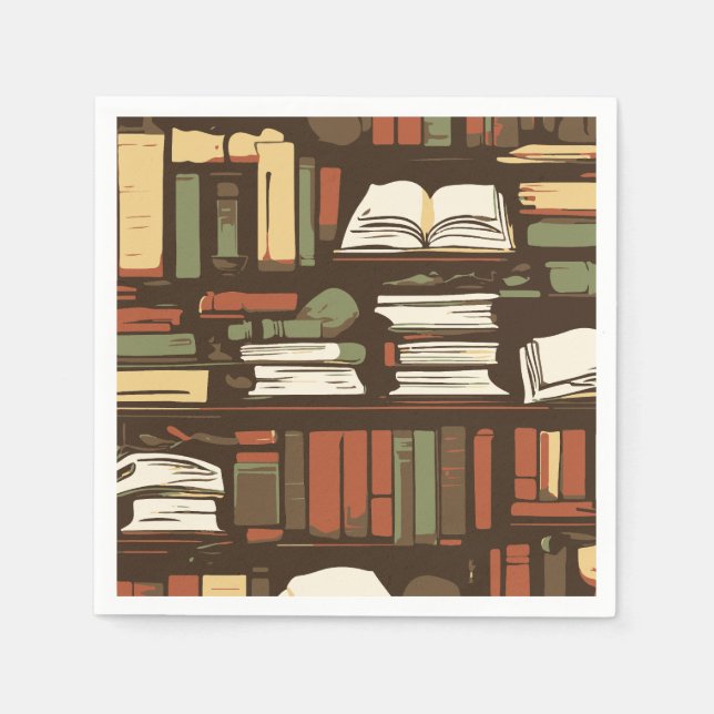Bibliothek Serviette (Vorderseite)