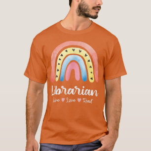 Bibliothek Squad Book Lover Rainbow Niedlich Li T-Shirt
