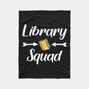 Bibliothek Squad Lehrer Buch Liebt Librarian Funny Fleecedecke