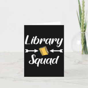 Bibliothek Squad Lehrer Buch Liebt Librarian Funny Karte