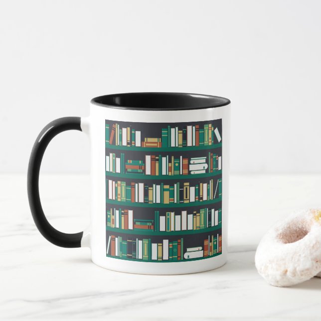 Bibliothek Tasse (Mit Donut)