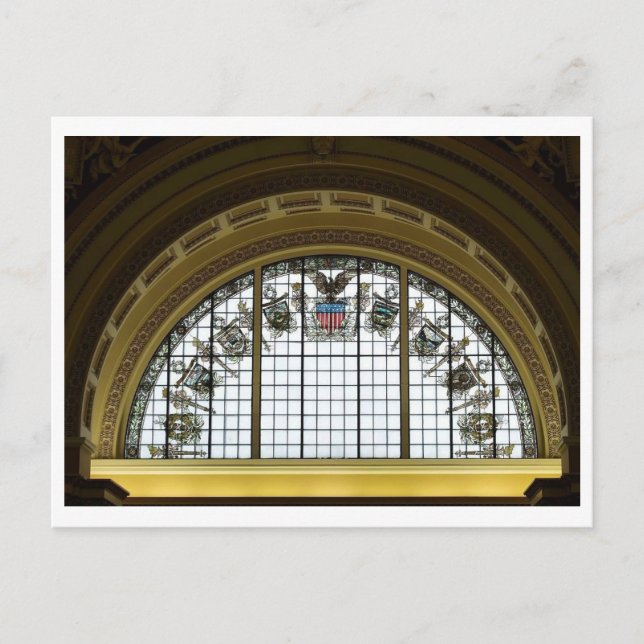 Bibliothek Thomas Jefferson Gebäude, War Postkarte (Vorderseite)