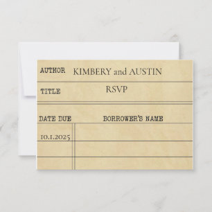 Bibliothek   UAWG Response Card RSVP Karte