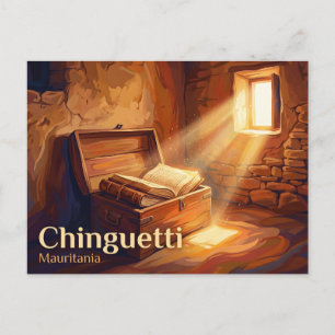 Bibliothek von Chinguetti Mauretanien Postkarte