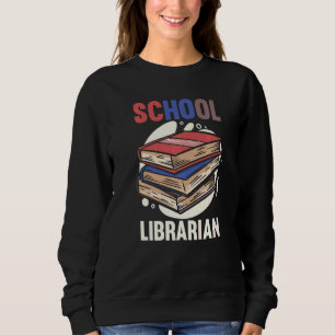 Bibliothek zurück zur Buchwürmer-Schule Bibliothek Sweatshirt