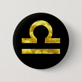 Bibliotheka-schwarz-goldene Schaltflächen Button