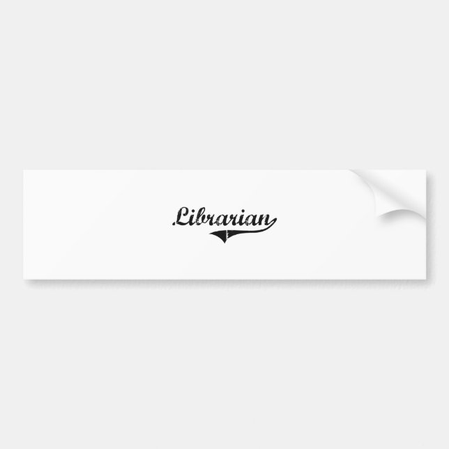 Bibliothekar-beruflicher Job Autoaufkleber (Vorne)