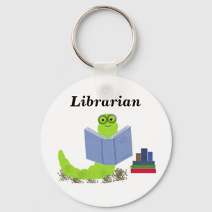 Bibliothekar - Bücherwurm Schlüsselanhänger