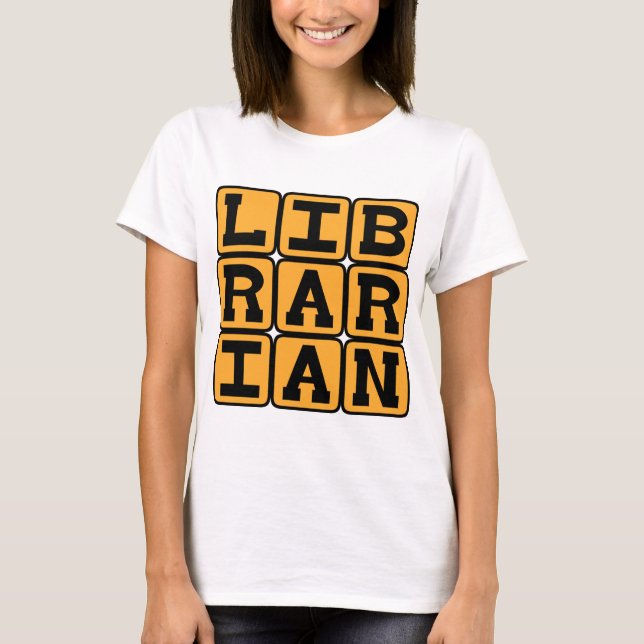 Bibliothekar, Buchmeister T-Shirt (Vorderseite)