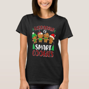Bibliothekar der Smart Cookies Gingerbread Weihnac T-Shirt