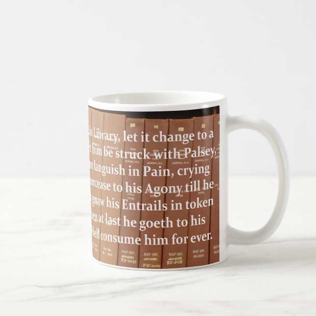 Bibliothekar-Fluch-Tasse Tasse (Rechts)