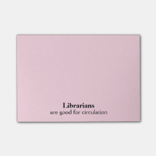 Bibliothekar-Geschenk-lustige Zirkulation wählen Post-it Klebezettel