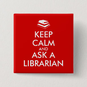 Bibliothekar-Geschenke behalten Ruhe, eine Button