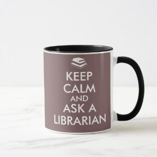 Bibliothekar-Geschenke behalten Ruhe, eine Tasse