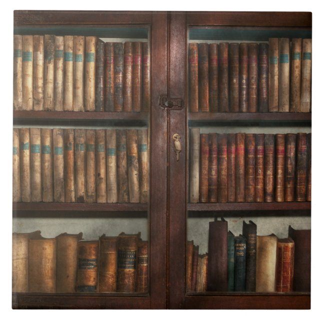 Bibliothekar - In der Bibliothek Fliese (Vorderseite)