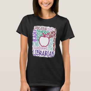 Bibliothekar Lehrerin In Typografie Lehrerin Zurüc T-Shirt