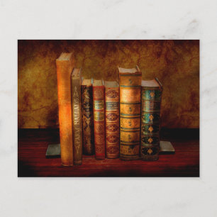 Bibliothekar - Schriftsteller - Antiquariatsbücher Postkarte