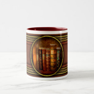 Bibliothekar - Schriftsteller - Antiquarische Büch Zweifarbige Tasse