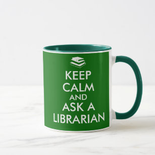 Bibliothekar-Tasse behalten Ruhe, einem Tasse