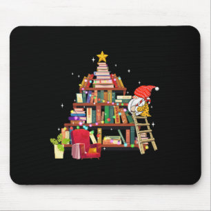 Bibliothekar und Bücherliebhaber Weihnachten Bibli Mousepad