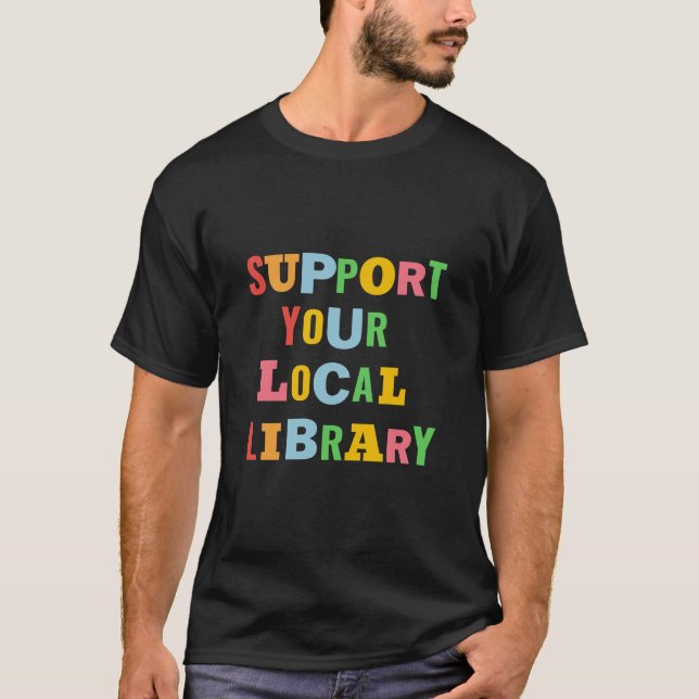 Bibliothekar- und Buchlüfter der Nationalbibliothe T-Shirt (Vorderseite)