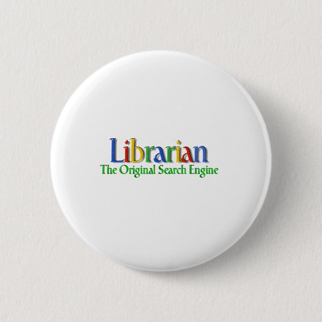Bibliothekar-Vorlagen-Suchmaschine Button (Vorderseite)