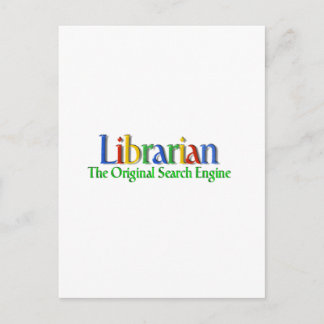 Bibliothekar-Vorlagen-Suchmaschine Postkarte
