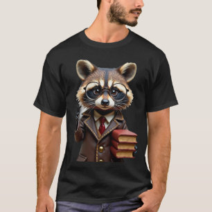 Bibliothekar Waschbär T-Shirt