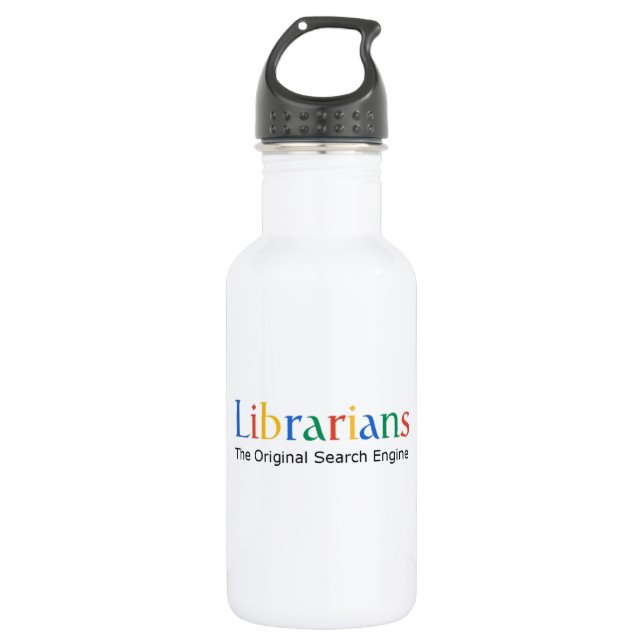 Bibliothekare die ursprüngliche Suchmaschine Trinkflasche (Vorderseite)