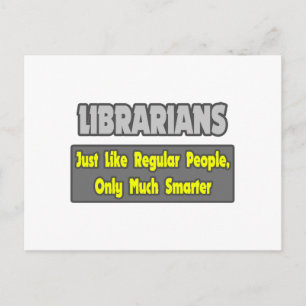 Bibliothekare...klüger Postkarte