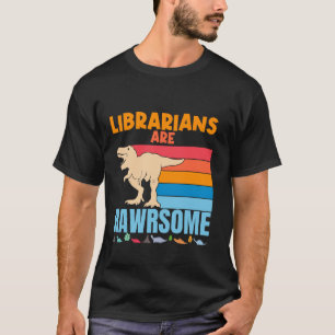 Bibliothekare sind Phantastische Dinosaurier Retro T-Shirt