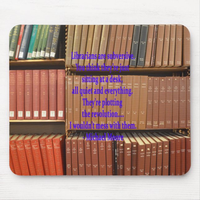 Bibliothekare sind subversive mousepad (Vorne)