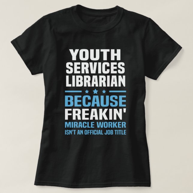 Bibliothekarische Jugenddienste T-Shirt (Design vorne)