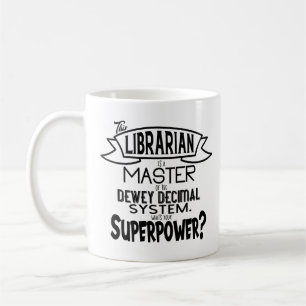 Bibliothekarische Supermacht Kaffeetasse