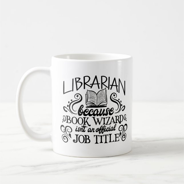 Bibliothekarischer Buchassistent Kaffeetasse (Links)