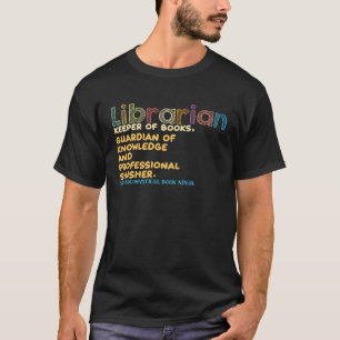 Bibliothekarischer Halter von Bücherregalen T-Shirt