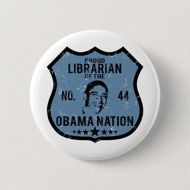 Bibliothekarobama-Nation Button (Vorderseite)