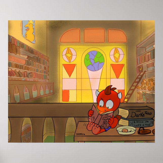 BibliothekDrache Poster (Vorne)