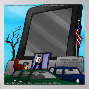 Bibliotheken der neuen Generation Lustiges Poster