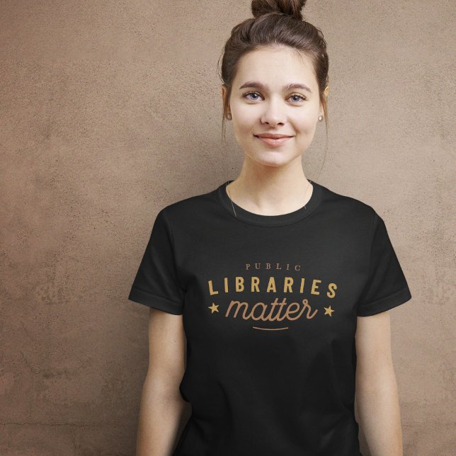 Bibliotheken sind Vintag wichtig T-Shirt (Libraries Matter Vintage T-shirt)