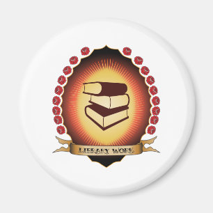 Bibliotheks-Arbeit Mandorla Magnet